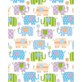 Gift Wrap (24"x100') BABY ELEPHANTS